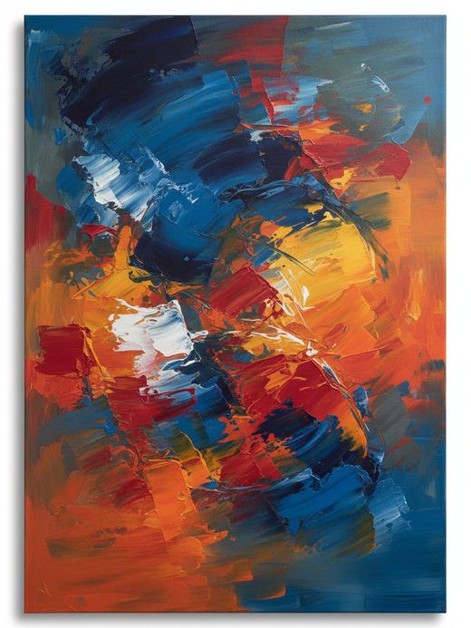 Abstract wall art, an example of the style
