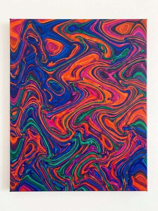 Psychedelic wall art, an example of the style