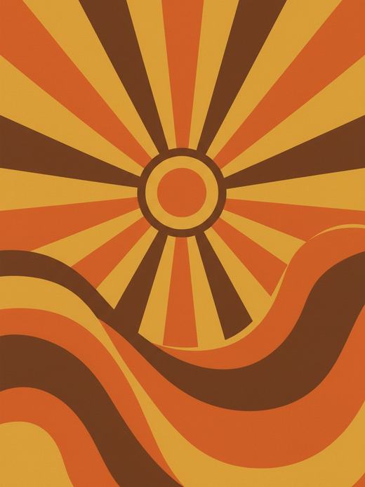 Retro wall art, an example of the style